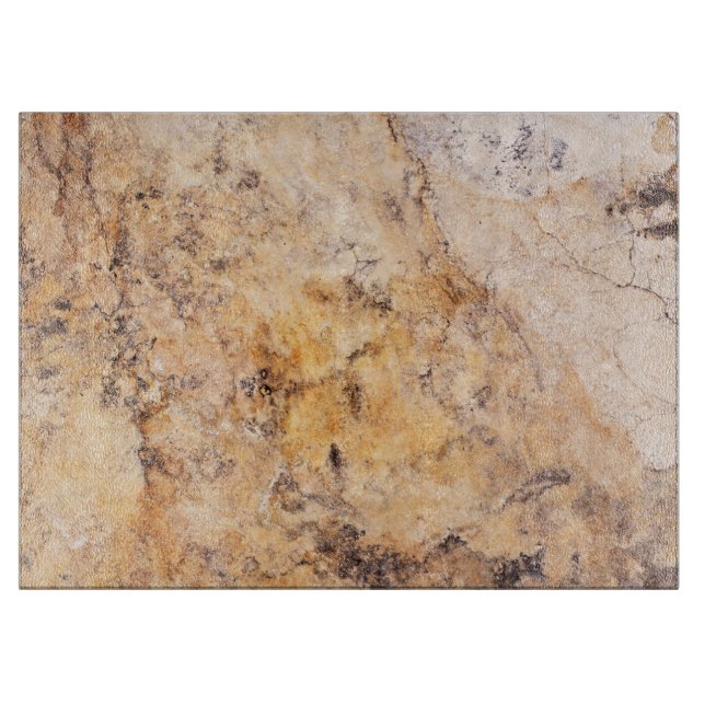 Natural Stone Muster Glass Cutting Board Schneidebrett (Vorderseite)