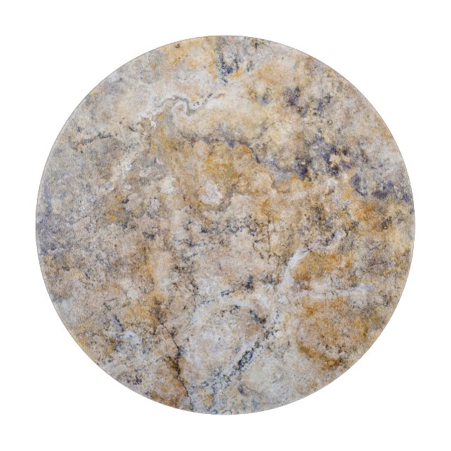 Natural Stone Muster Glass Cutting Board Schneidebrett (Vorderseite)