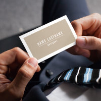 Natural Tan Pappe Paper Look Business Card