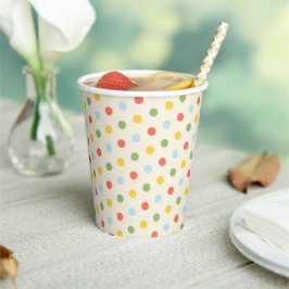 Natural Wonder Polka Dot Pattern Pappbecher