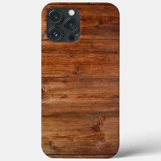 Natural Wooden Design iPhone 13 Pro Max Fall Case-Mate iPhone Hülle (Rückseite)