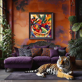 Naturaleza Muerta: Frutas en Estilo Favista. Leinwanddruck