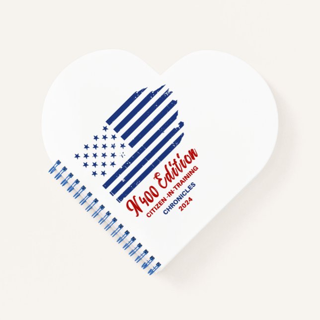 Naturalisation Citizenship Exam Spiral Notebook Notizbuch (Vorderseite)