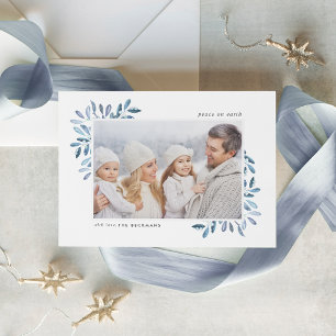 Naturally Joyful Holiday Photo Card Feiertagskarte