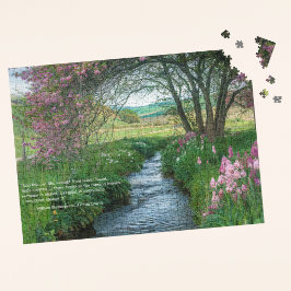 Naturangebot Elegante Blume und Stream Puzzle