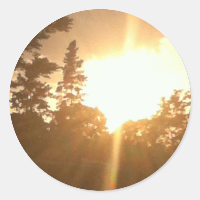 Naturaufkleber Runder Aufkleber (Vorderseite)