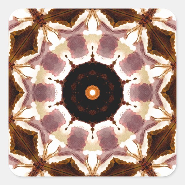 NATURBÄUME QUADRATISCHER AUFKLEBER (Vorderseite)