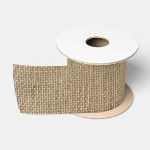 Naturbeige Tan Jute Burlap-Rustikale Kabine Hochze Satinband