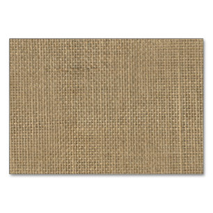 Naturbeige Tan Jute Burlap-Rustikale Kabine Hochze Tischnummer