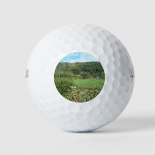 Naturblick Vom Golfplatz aus Golfball