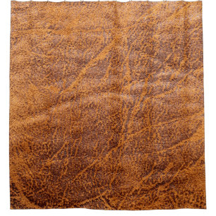 Naturbraune Ledertextur, Leder, Ski Duschvorhang