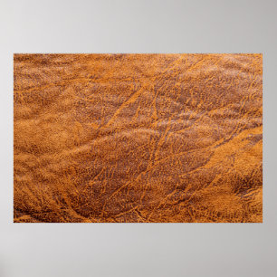 Naturbraune Ledertextur, Leder, Ski Poster