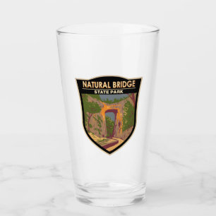Naturbrücken Staat Park Virginia Vintag Glas
