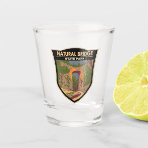 Naturbrücken Staat Park Virginia Vintag Schnapsglas