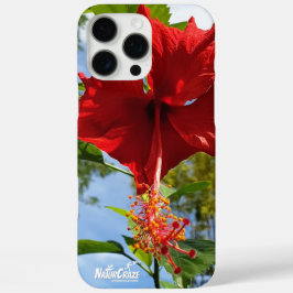 NaturCraze Roter Hibiskus Blume iPhone / iPad Gehä iPhone 16 Pro Max Hülle