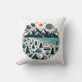 Nature Adventure Camping Travel Exploration Kissen