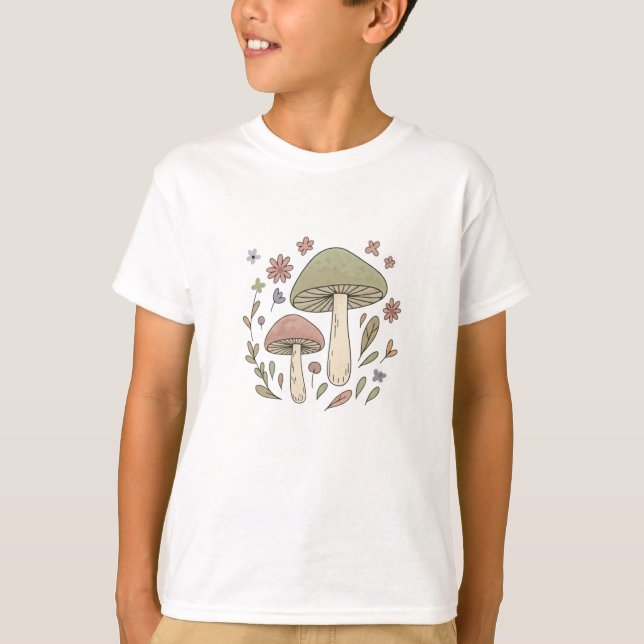 Nature Adventure Fungi Graphic Cool T-Shirt (Vorderseite)