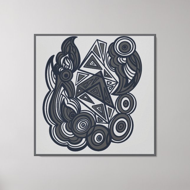 Nature and Geometry Harmony Leinwanddruck (Vorderseite)