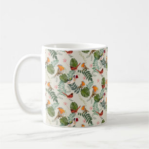 Nature Bird Pattern - Ornithology Gift cute summer Kaffeetasse