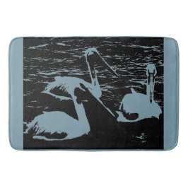 "Nature Birds Black Altered Fotograf" Badematte