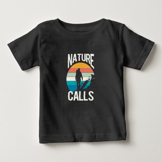 Nature Calls - Umarmung des Großen im Freien Baby T-shirt (Vorderseite)