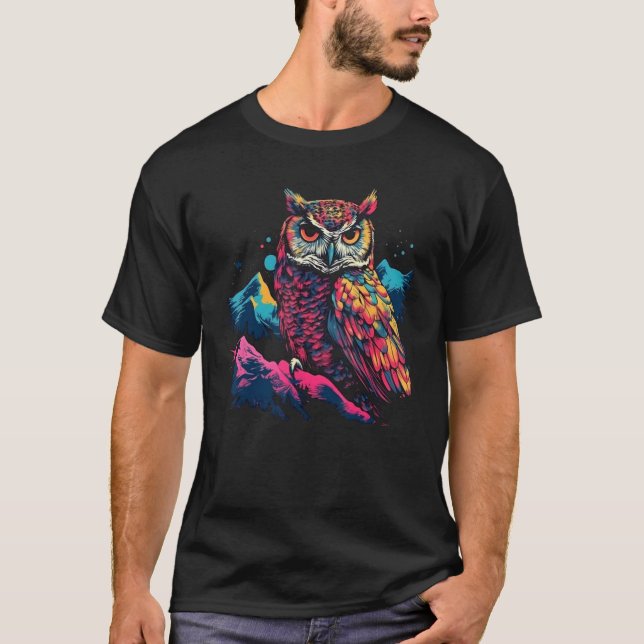 Nature Camping Owl T-Shirt (Vorderseite)
