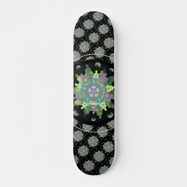 Nature Child Mandala Pattern Skateboard (Vorne)