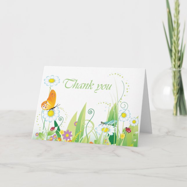 Nature danke card (Vorderseite)
