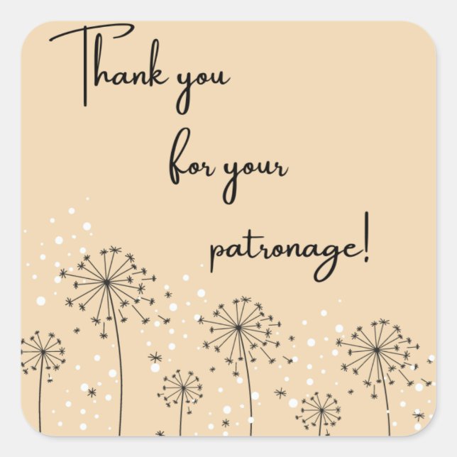 Nature Danke für Ihren Patronage Sticker (Vorderseite)