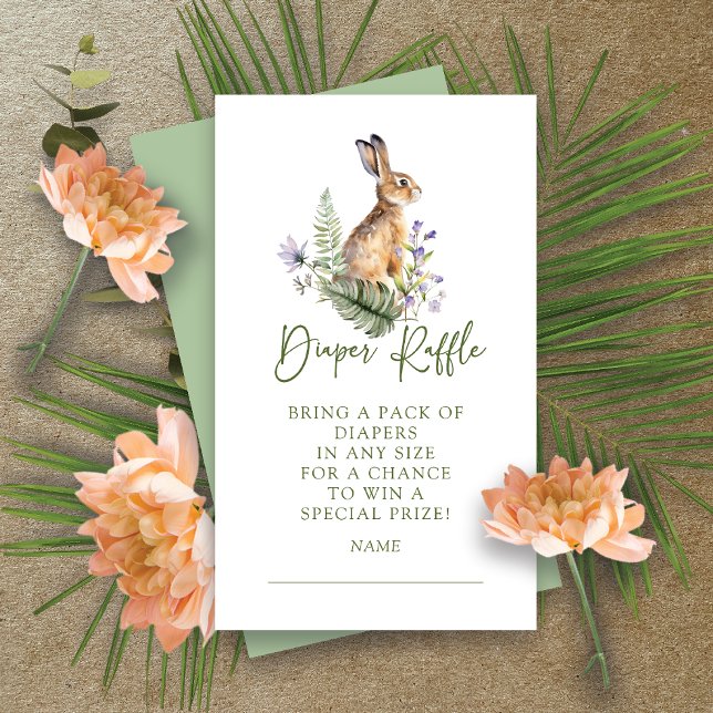 Nature Delight Bunny Diaper Umschließungskarte Begleitkarte (Von Creator hochgeladen)