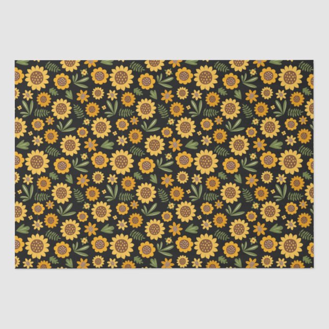 Nature Fall Sonnenblume Seidenpapier (Vorderseite)
