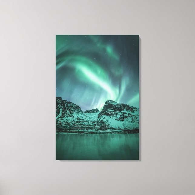 Nature Foto Nord Lights Leinwanddruck (Vorderseite)