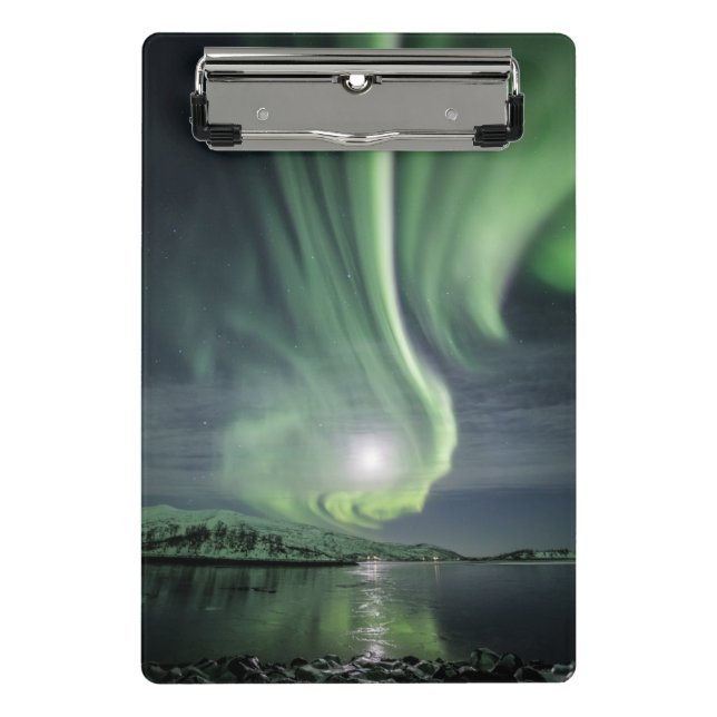Nature Foto Nord Lights Mini Klemmbrett (Vorderseite)