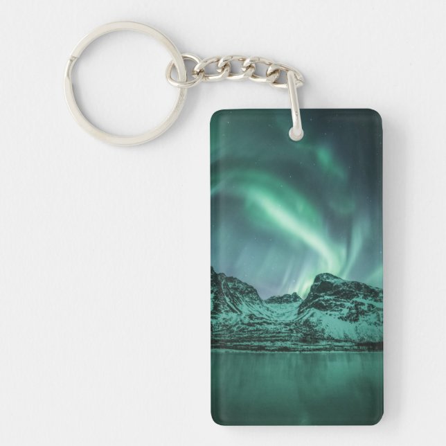 Nature Foto Nord Lights Schlüsselanhänger (Vorderseite)