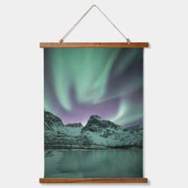 Nature Foto Nord Lights Wandteppich Mit Holzrahmen