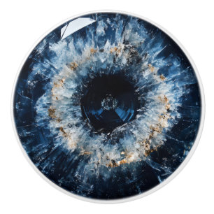 Nature Gem Sapphire Muster Keramikknauf