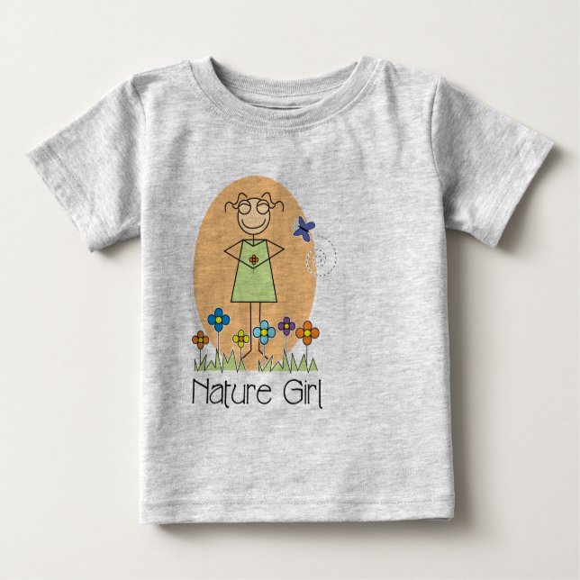 Nature Girl Bio Baby T-shirt (Vorderseite)
