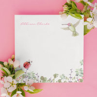 Nature Girl Hummingbird Ladybug Garden Mit Monogra