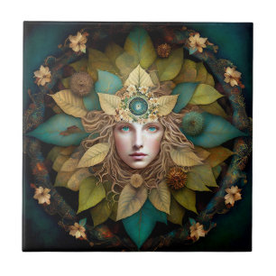 Nature Goddess Mandala Fliese
