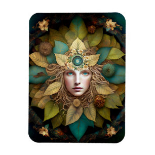 Nature Goddess Mandala Magnet
