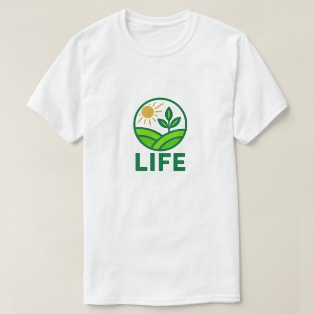 Nature Green Design - Life Logo T-Shirt (Design vorne)