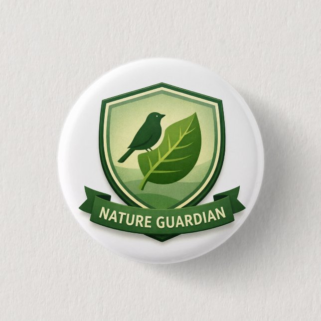 Nature Guardian Explorer | Kids Outdoor Award Button (Vorderseite)
