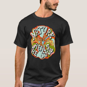 Nature heilt das Soul Retro 80er 90er Hippie Style T-Shirt