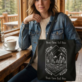 Nature Hiker River Badge Your Text