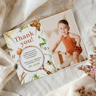 Nature Insect Bugs Geburtstagsparty Foto Dankeskarte