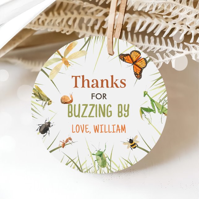 Nature Insect Bugs Geburtstagsparty Geschenkanhänger (Von Creator hochgeladen)
