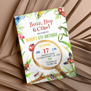 Nature Insect Bugs zum Geburtstag Einladung