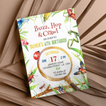 Nature Insect Bugs zum Geburtstag Einladung