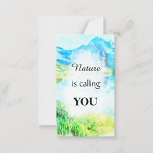 *~ NATURE Inspirational Kindness AP62 Note Card Mitteilungskarte
