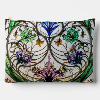 Nature Inspired Art Nouveau Stained Glass  Zubehörtasche